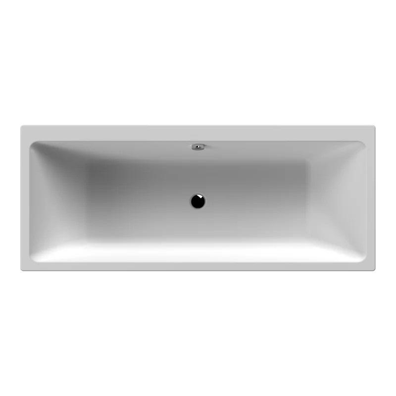 Thin Edge Square Double Ended Bath - 1700 x 700mm