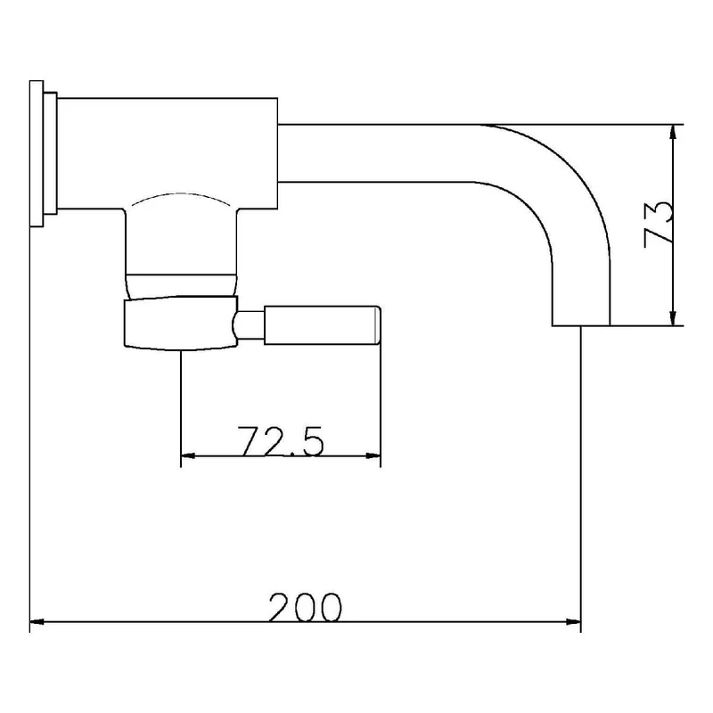 Hudson Reed Tec Single Lever Wall Mounted Basin Mixer PN381
