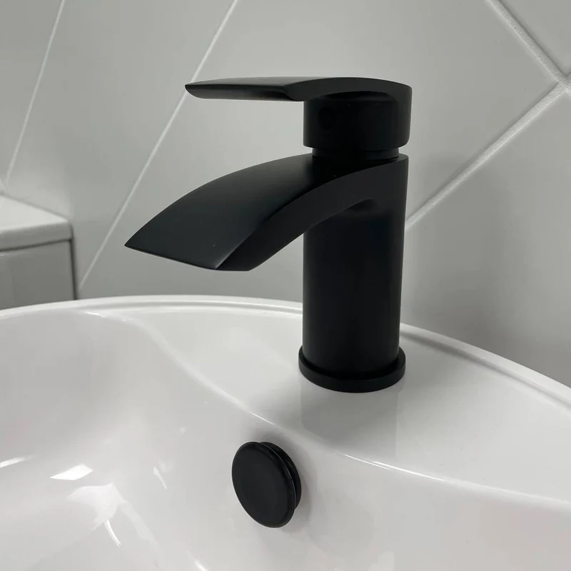 Eliseo Ricci Flow Mono Basin Mixer inc. Waste - Matt Black