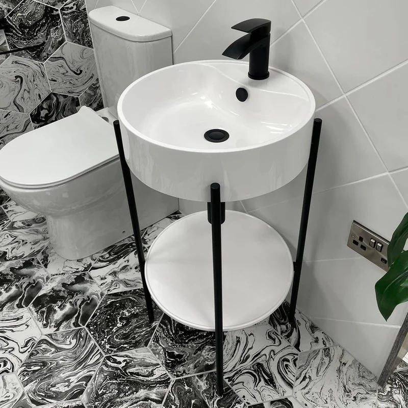 Eliseo Ricci Flow Mono Basin Mixer inc. Waste - Matt Black