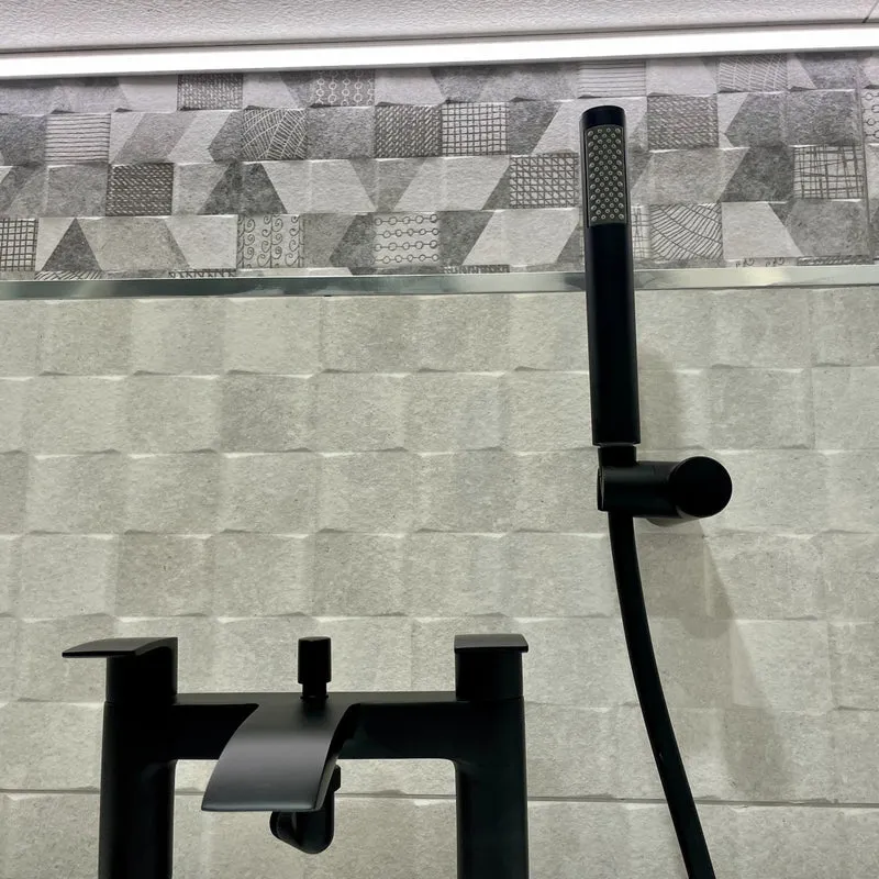 Eliseo Ricci Flow Bath Shower Mixer - Matt Black