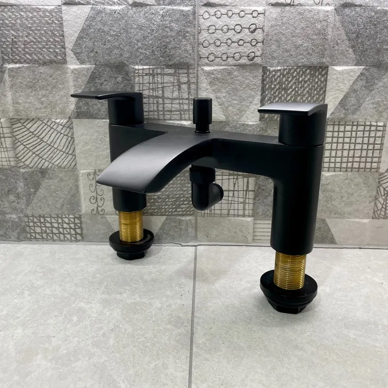Eliseo Ricci Flow Bath Shower Mixer - Matt Black