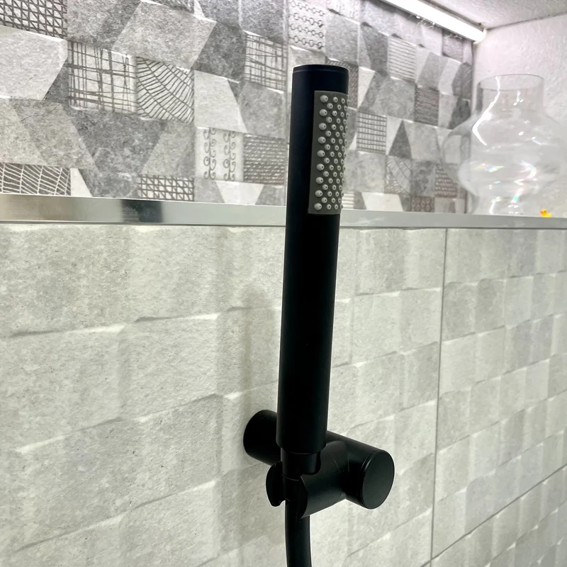 Eliseo Ricci Flow Bath Shower Mixer - Matt Black