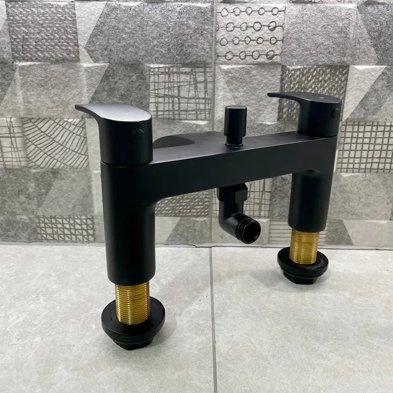 Eliseo Ricci Flow Bath Shower Mixer - Matt Black