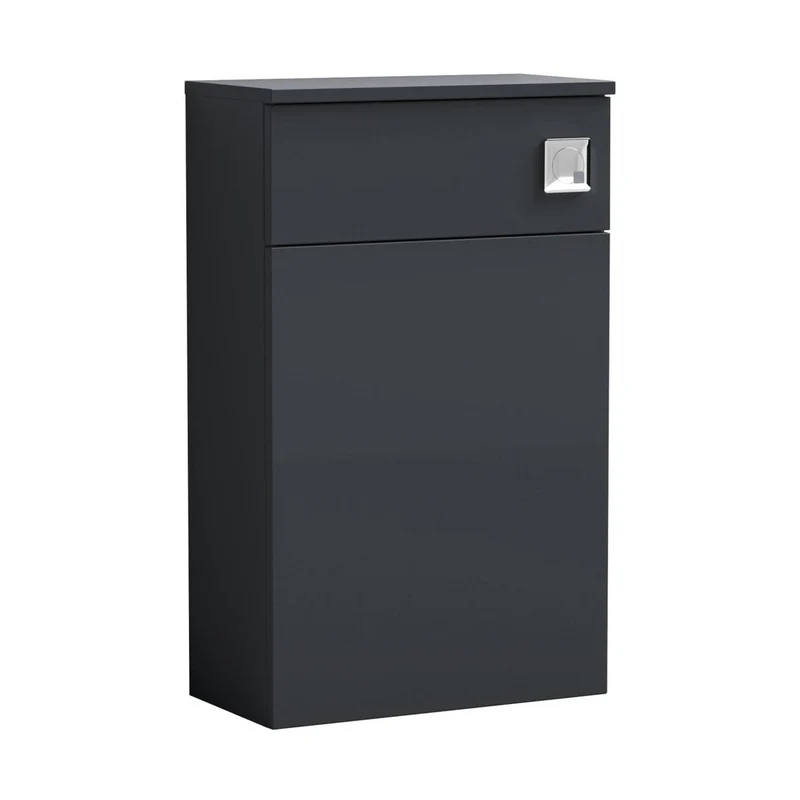 Nuie Arno 500mm Wc Unit Contemporary Soft Black MFC Painted Matt 818x502x253mm