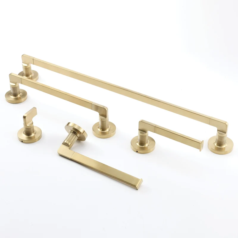 Baxter Towel Rail 35cm - Brushed Brass
