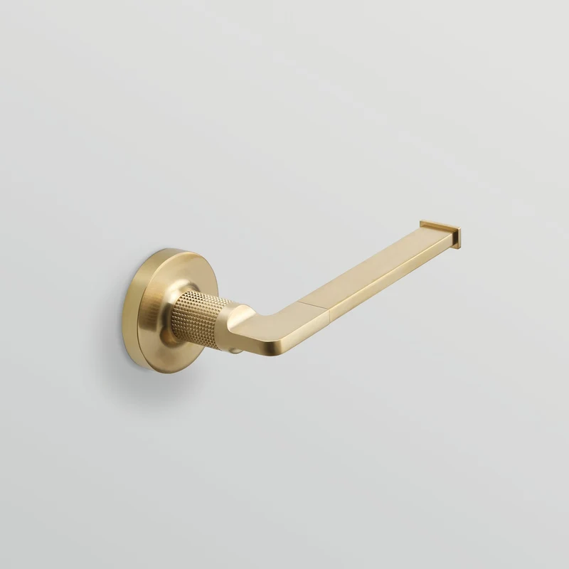 Baxter Open Toilet Roll Holder - Brushed Brass