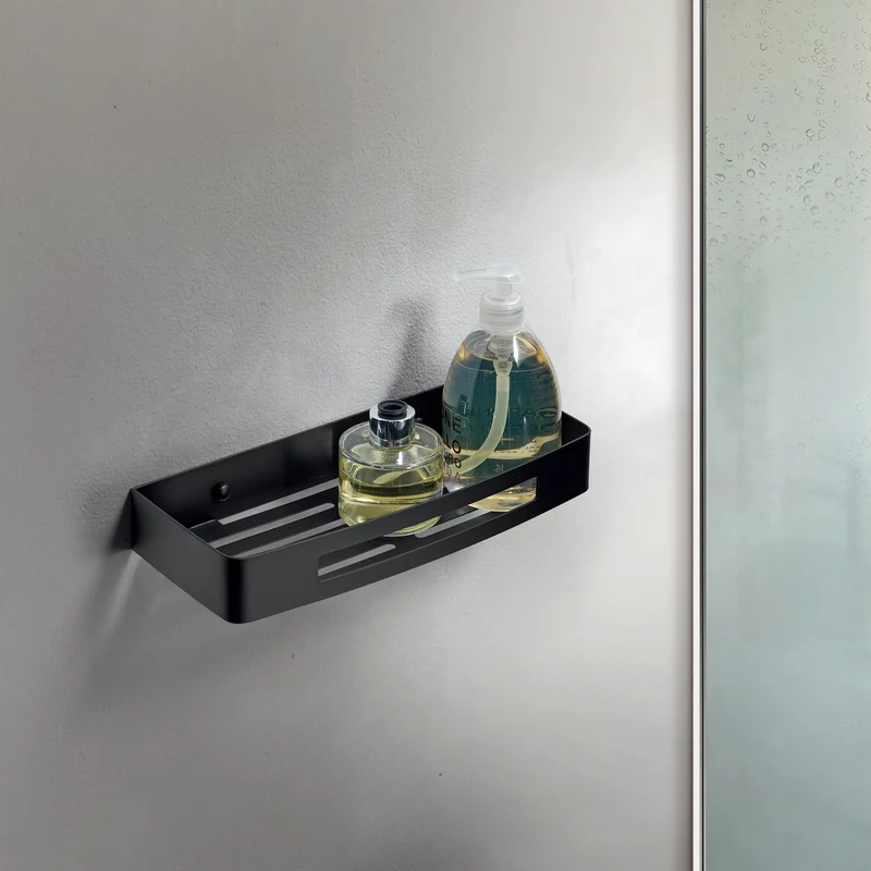 Nerva Shower Basket - Matt Black