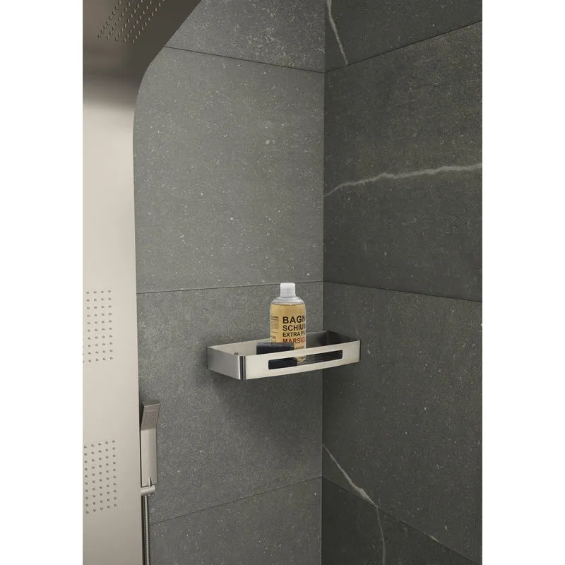 Nerva Shower Basket - Brushed Stainless Steel