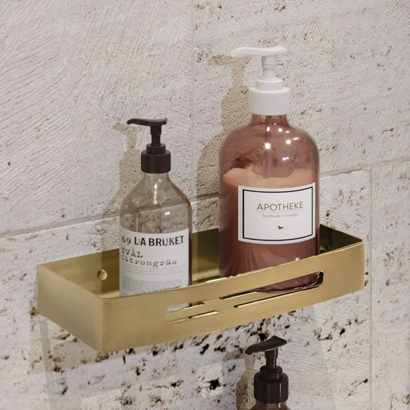 Nerva Shower Basket - Brushed Brass
