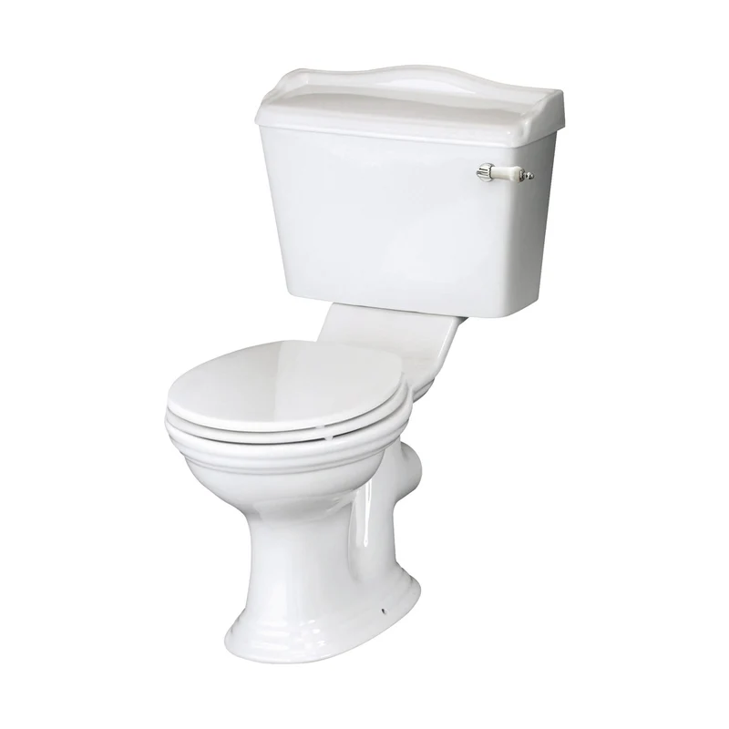 Hudson Reed Chancery Close Coupled Pan & Cistern Trad Gloss White Vitreous China 845x515x710mm