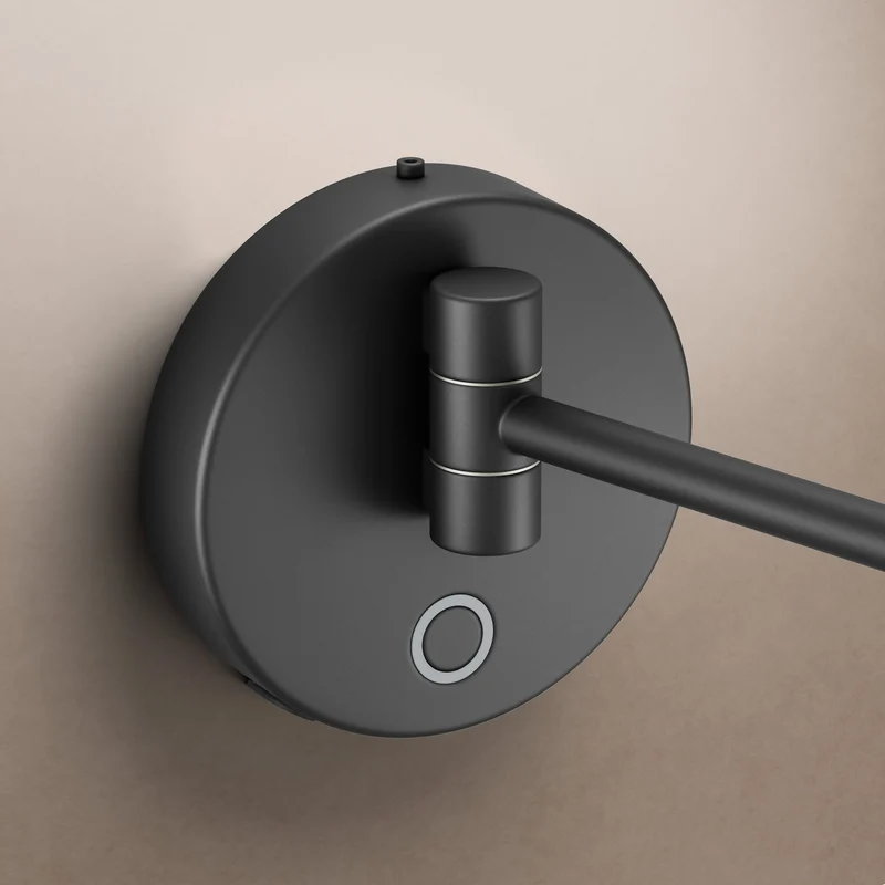 Sloane Round 3x LED Magnifying Mirror - Matt Black