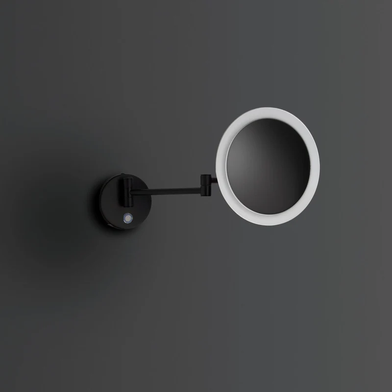 Sloane Round 3x LED Magnifying Mirror - Matt Black
