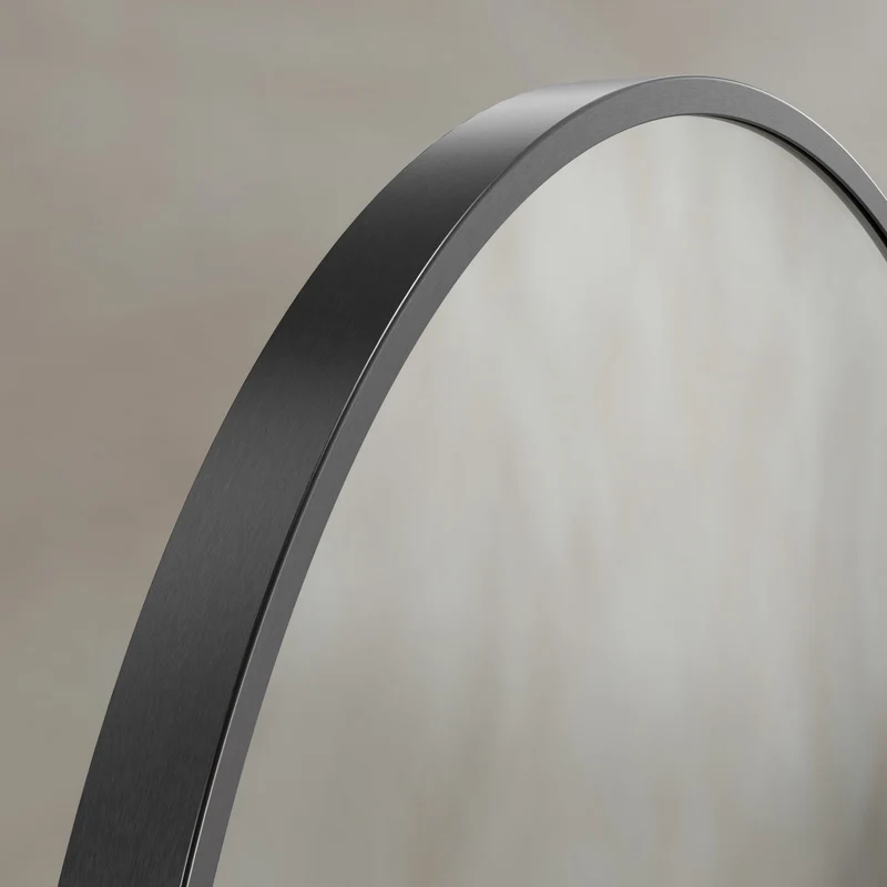 Origins Living Docklands Round Mirror 60cm - Gunmetal