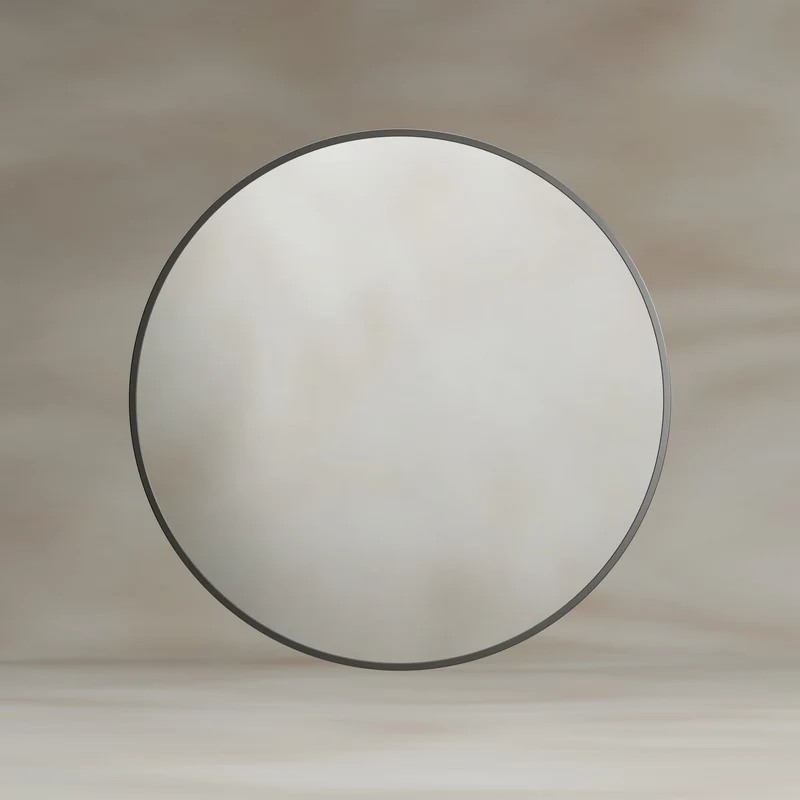 Origins Living Docklands Round Mirror 60cm - Gunmetal