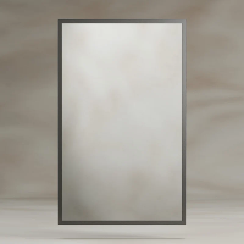 Docklands Rectangular Mirror 50x80cm - Gunmetal