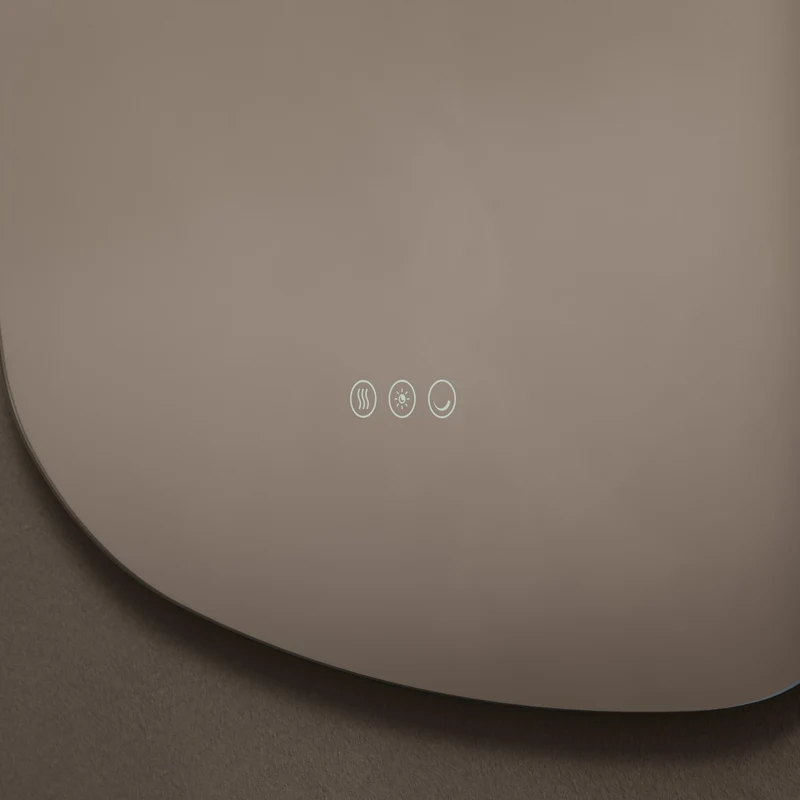 Claris Organic Illuminated Mirror 60 x 80cm with Adjustable Dotless Lighting and Demister