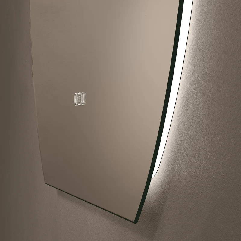 Claris Round Cut Illuminated Mirror 100cm with Adjustable Dotless Lighting and Demister