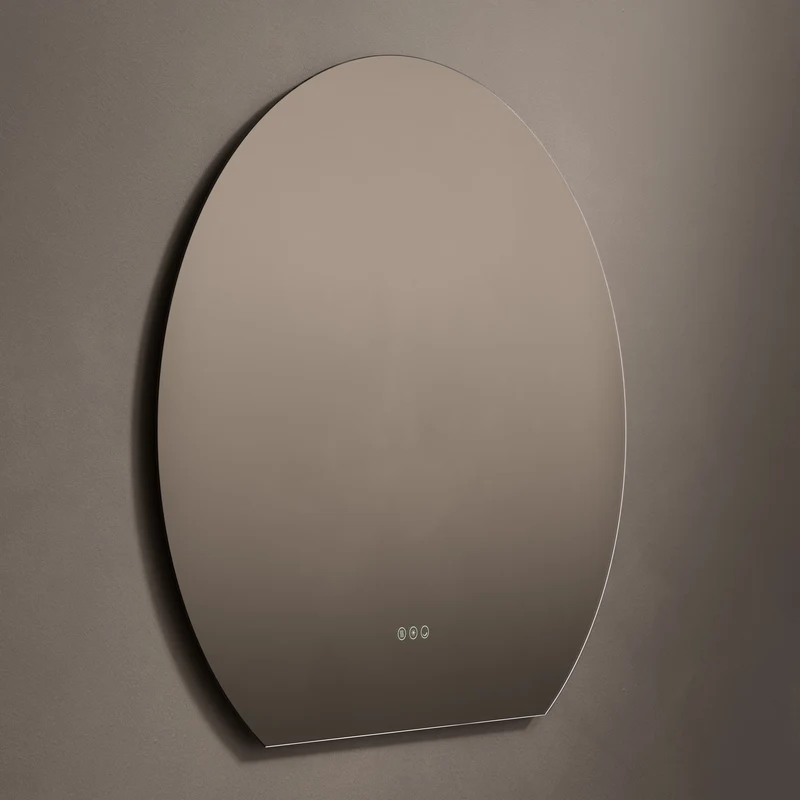 Claris Round Cut Illuminated Mirror 100cm with Adjustable Dotless Lighting and Demister