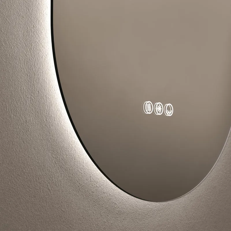 Claris Capsule Illuminated Mirror 45 x 90cm with Adjustable Dotless Lighting and Demister