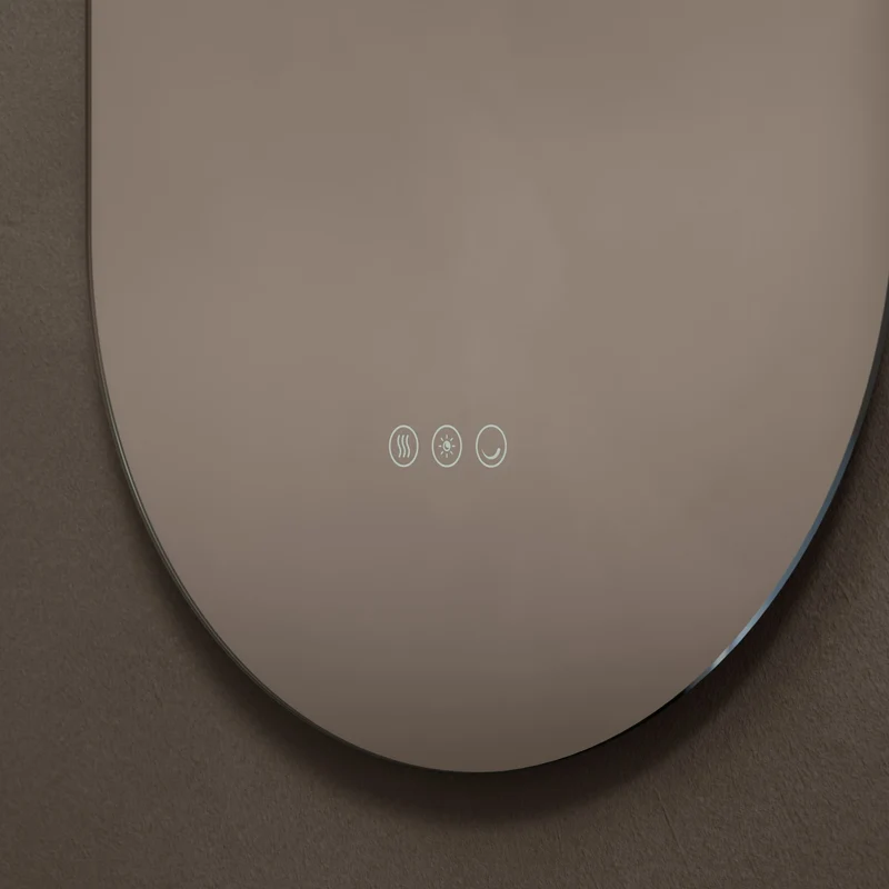Claris Capsule Illuminated Mirror 45 x 90cm with Adjustable Dotless Lighting and Demister