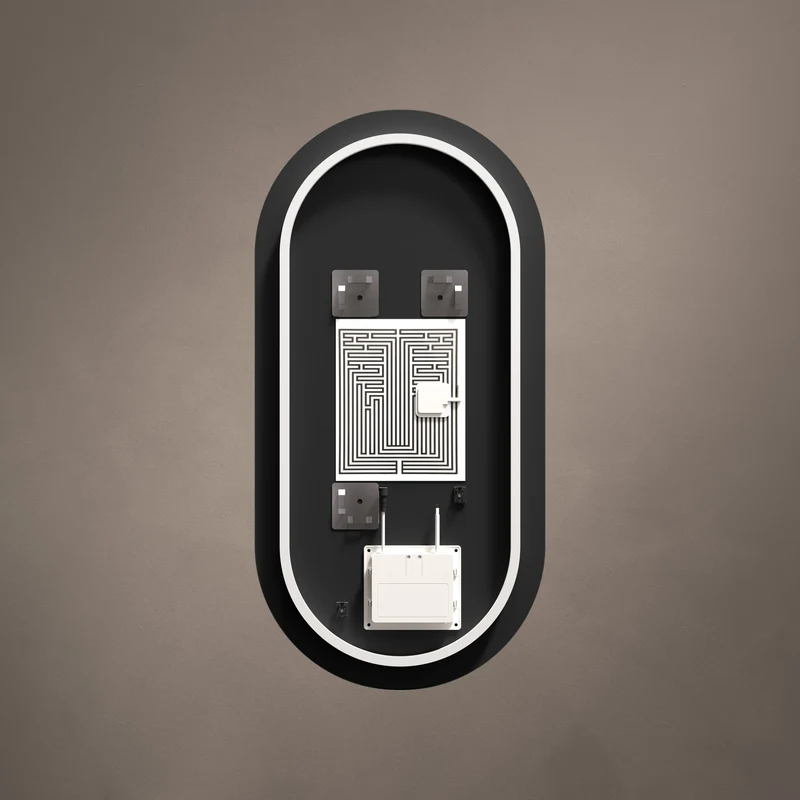 Claris Capsule Illuminated Mirror 45 x 90cm with Adjustable Dotless Lighting and Demister