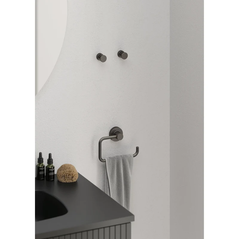 Tecno Project Towel Rail 33cm - Gunmetal