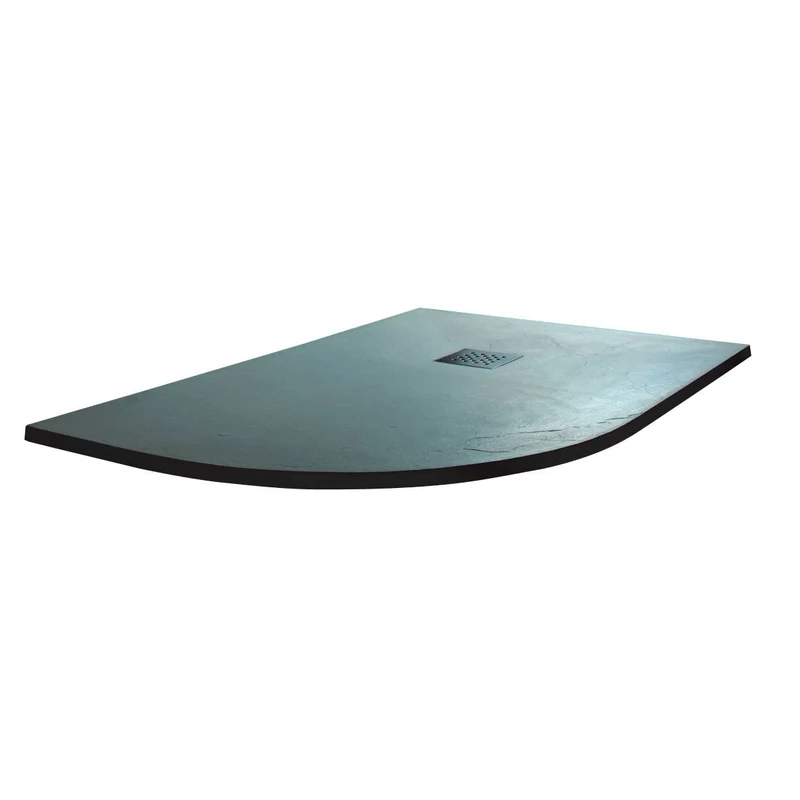 Poalgi 900mm Quadrant Slate Wetroom Tray Left Hand - Polar