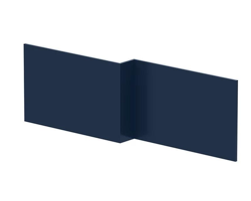 1700mm Square Shower Bath Front Panel - Satin Midnight Blue