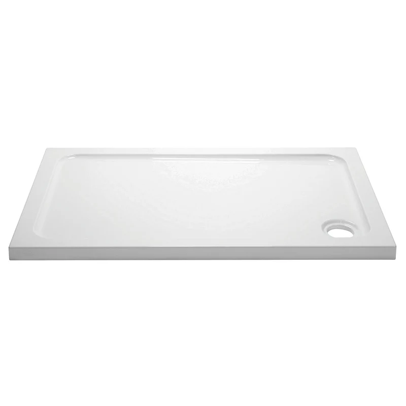 Elements 1200 x 900mm Rectangle Slim Line Shower Tray with Corner Waste