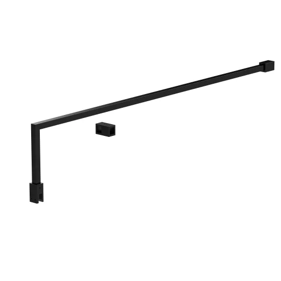 Wetroom Screen Support Arm Bar - Black