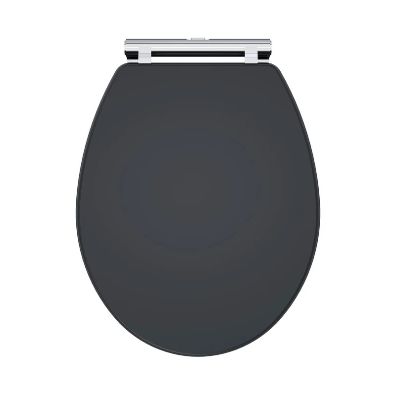 Classique Soft Close Wooden Toilet Seat - Satin Soft Black