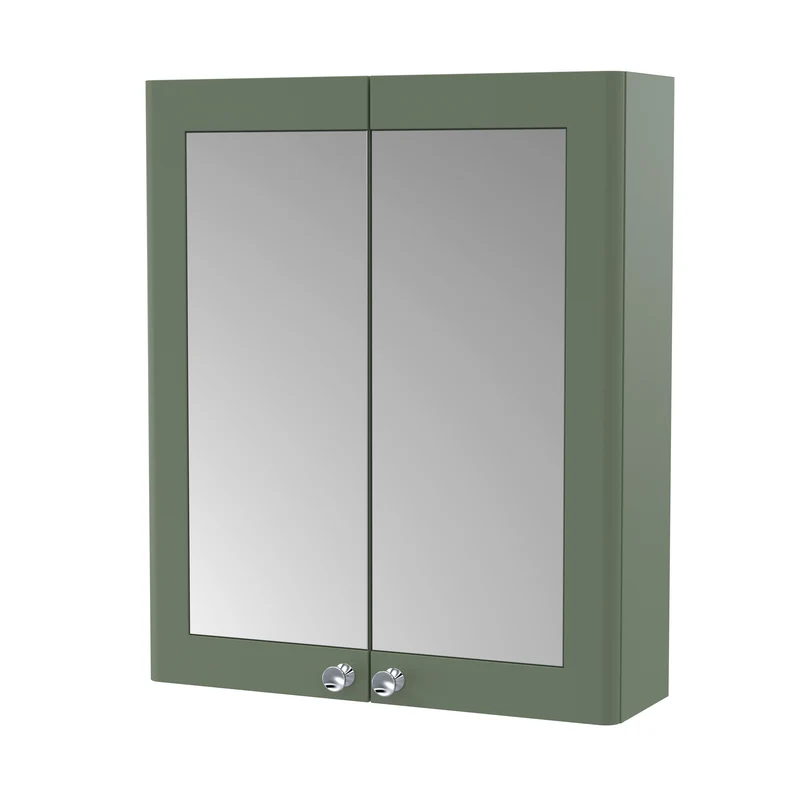 Classique 600mm Mirror Cabinet - Satin Green