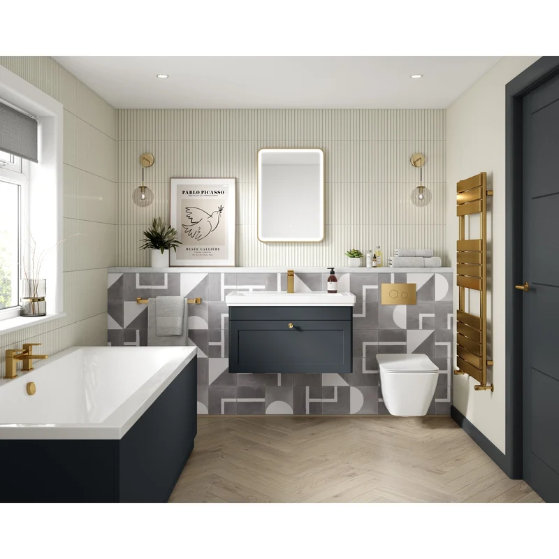 Classique 500mm WC Unit - Satin Soft Black