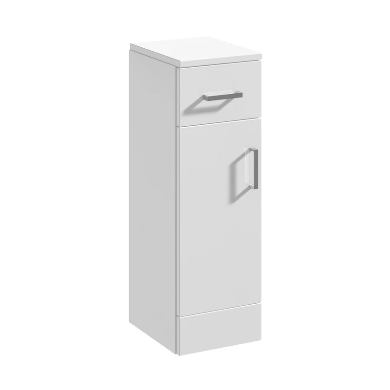 Nuie Mayford Cupboard Contemporary Gloss White MFC Painted Gloss 766x250x330mm
