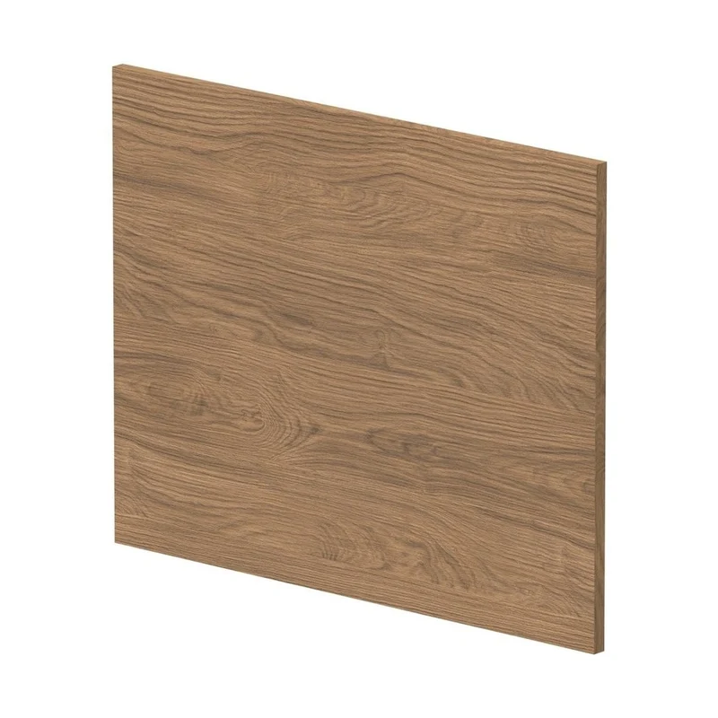 Hudson Reed Bath Panels Square Shower Bath End Panel Contemp Antique Oak MFC Textured Woodgrain 520x680x18mm