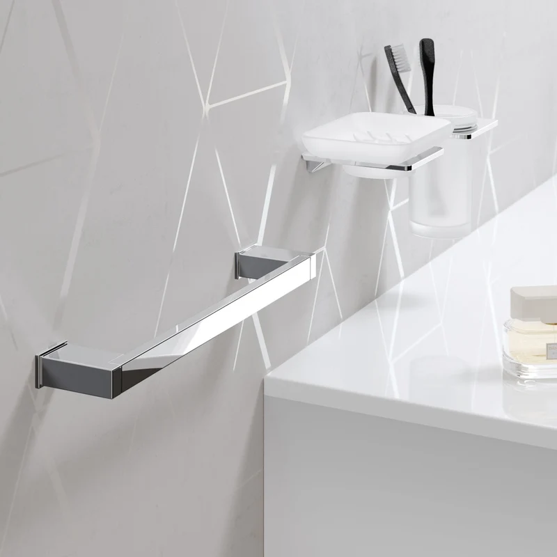Sonia S Cube Tumbler - Chrome