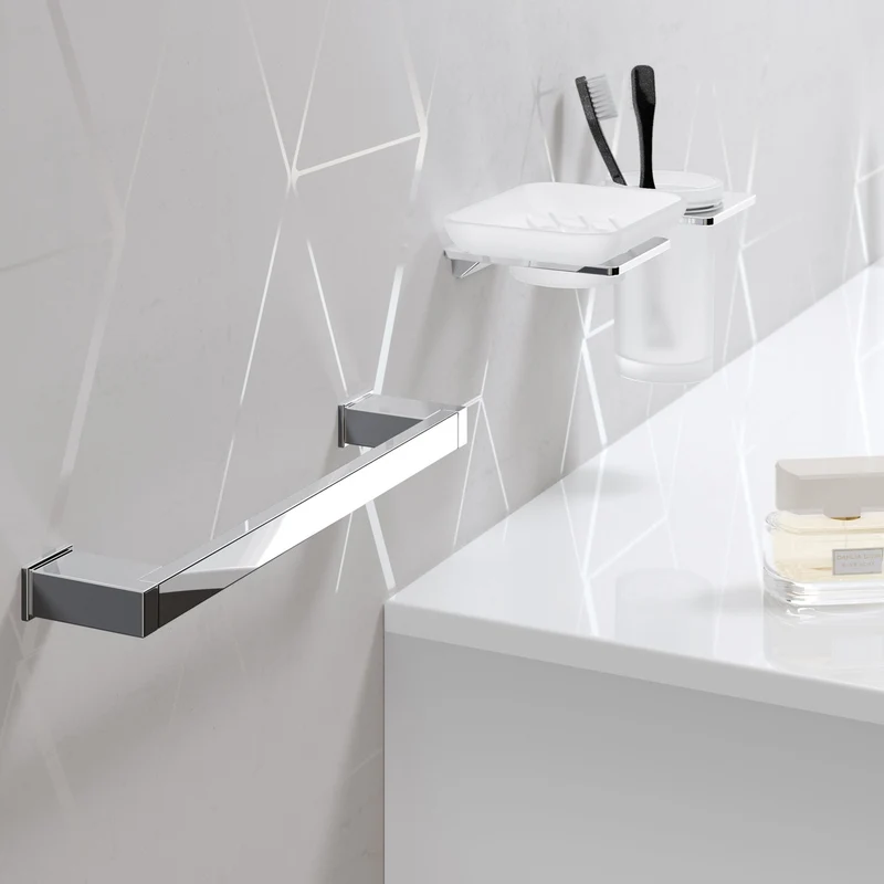 Sonia S Cube Open Towel Bar - Chrome