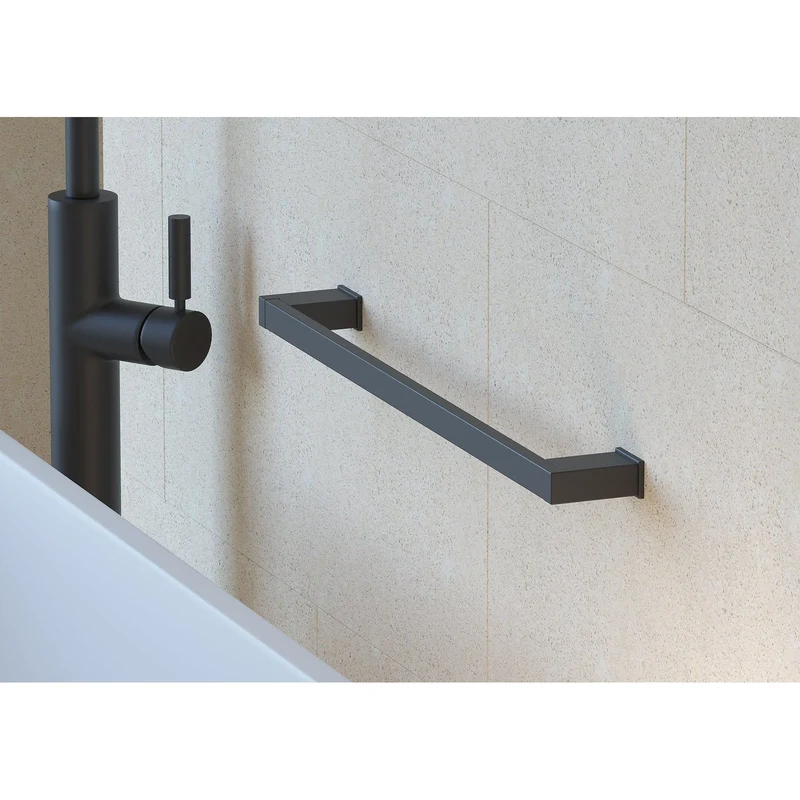 Sonia S Cube Towel Rail 80cm - Matt Black