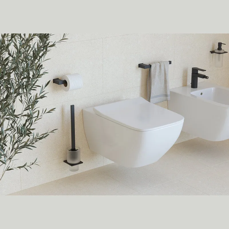 Sonia S Cube Towel Rail 35cm - Matt Black