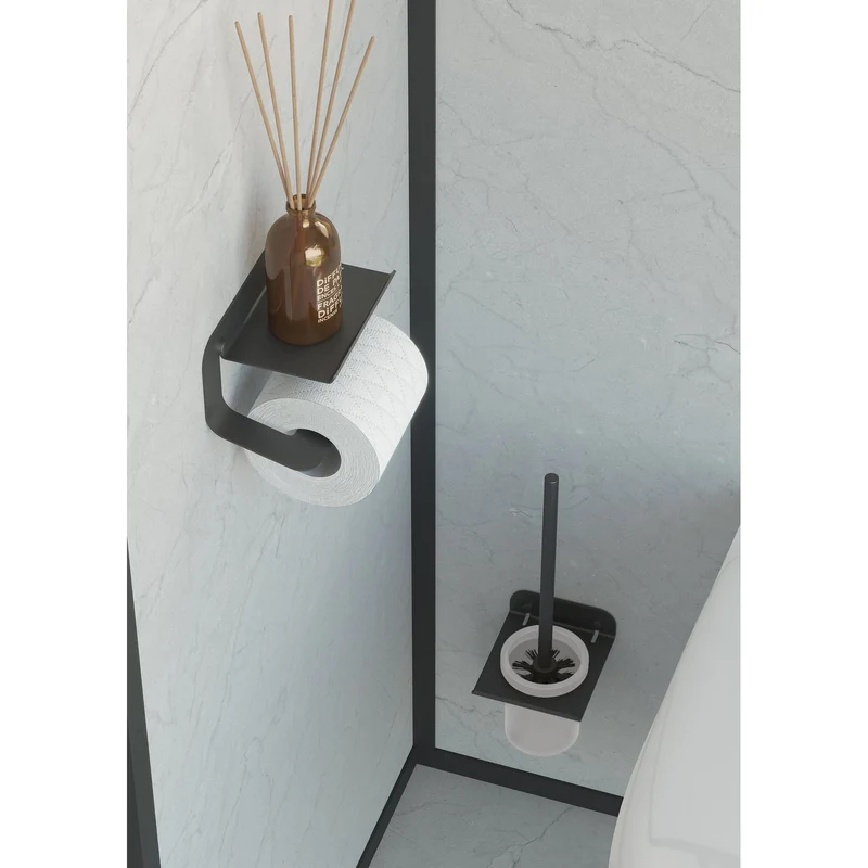 Sonia Quick Shower Foot Rest - Matt Black