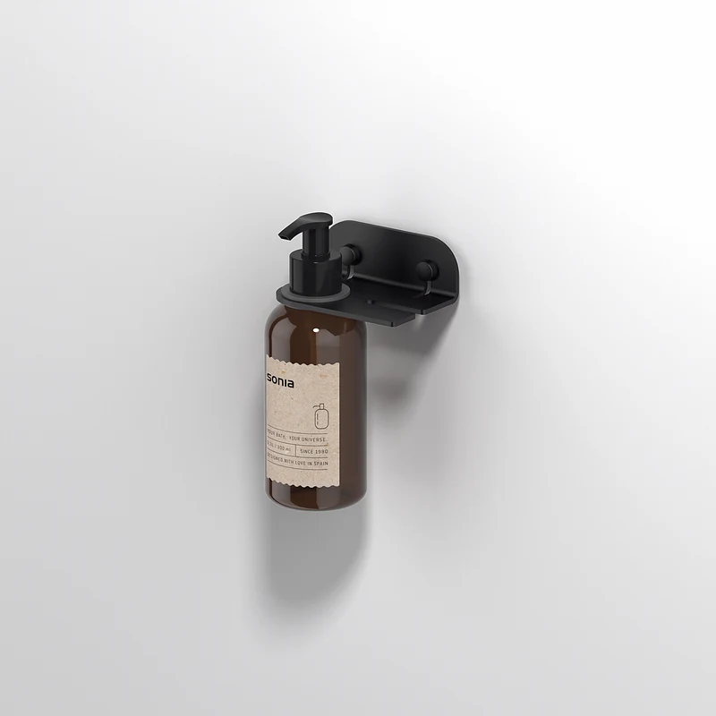 Sonia Quick Soap Dispenser And Hook - Matt Black