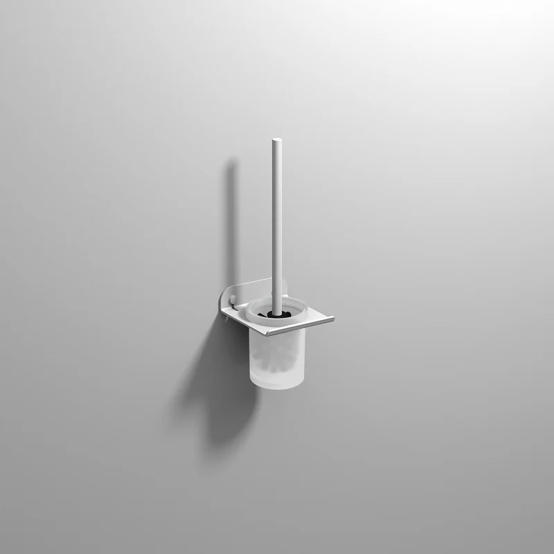 Sonia Quick WC Brush Set - Matt White