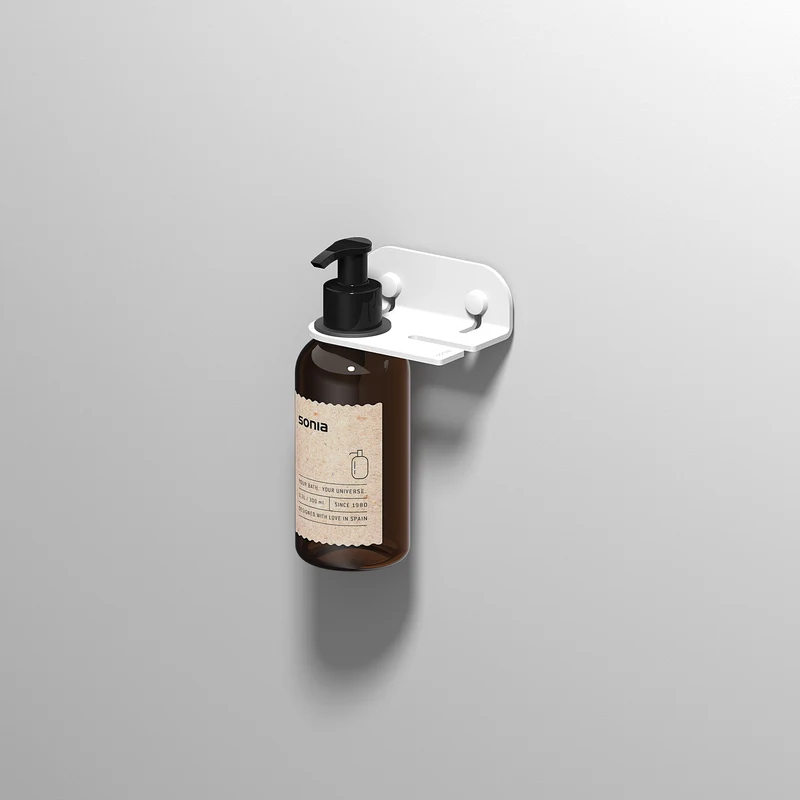 Sonia Quick Soap Dispenser And Hook - Matt White