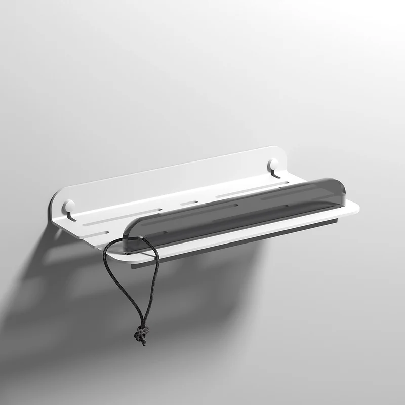 Sonia Quick Open Shower Shelf - Matt White