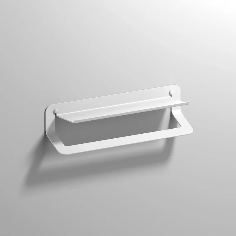 Sonia Quick Towel Rail & Shelf 45cm - Matt White