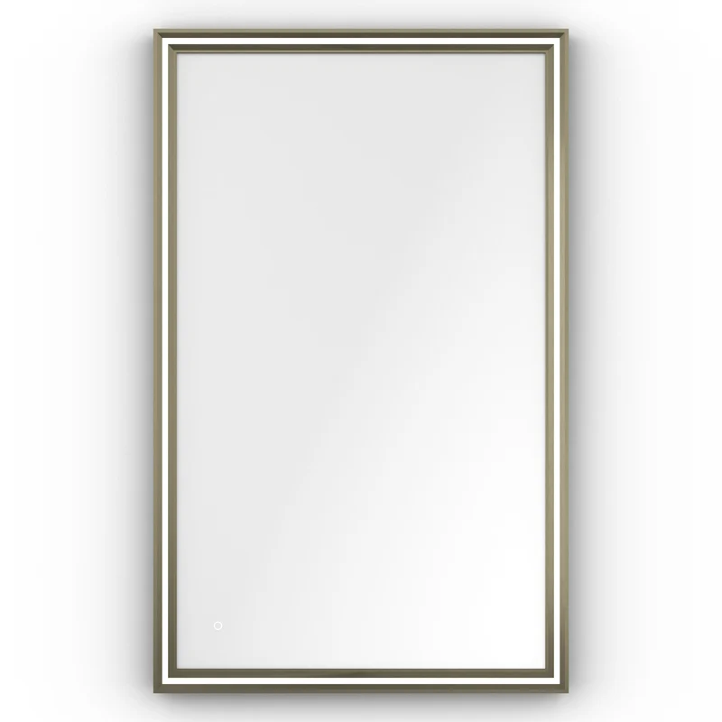 Origins Living Lexington LED Illuminated Mirror 120 Brushed Bronze - 1200 x 750mm