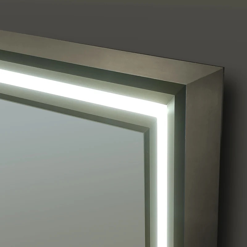 Origins Living Lexington LED Illuminated Mirror 75 Brushed Bronze - 750 x 900mm