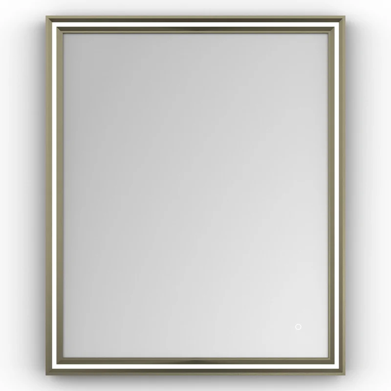 Origins Living Lexington LED Illuminated Mirror 75 Brushed Bronze - 750 x 900mm