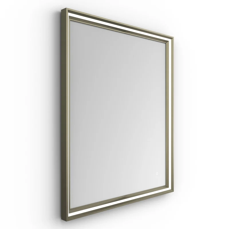 Origins Living Lexington LED Illuminated Mirror 75 Brushed Bronze - 750 x 900mm